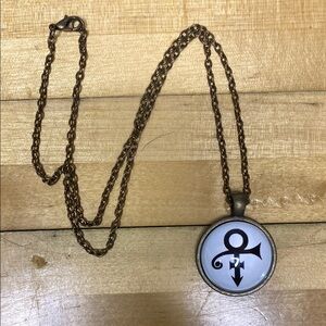 Prince Artist Music Icon Glass Dome‎ Pendant Necklace Bronze Chain Music Artist
